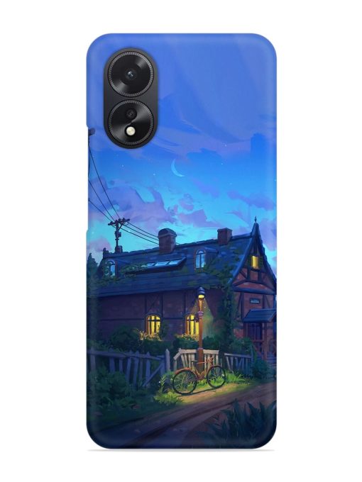 Beautiful Village House Snap Case for Oppo A38 Zapvi