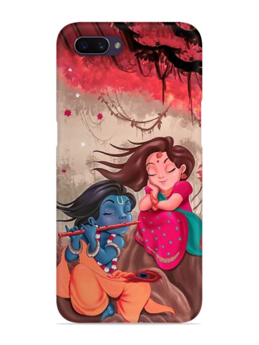 Radhe Krishna Water Art Snap Case for Oppo A3S Zapvi