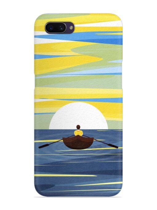 Rowing Person Ferry Paddle Snap Case for Oppo A3S Zapvi