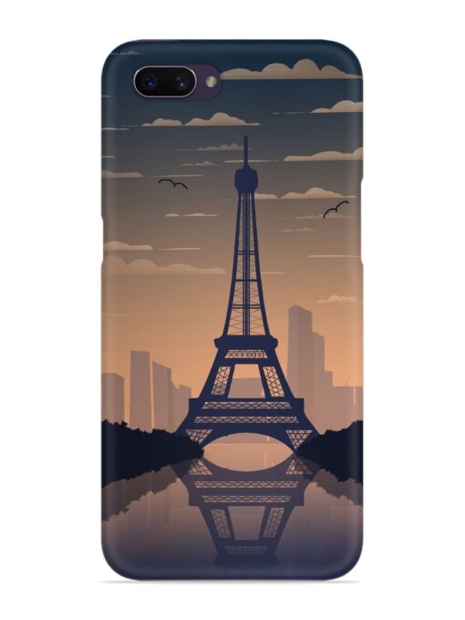 France Paris Eiffel Tower Gradient Snap Case for Oppo A3S Zapvi