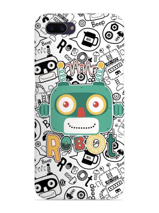 Robot Modern Seamless Pattern Snap Case for Oppo A3S