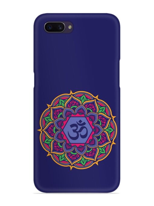 Om Mandala Art Blue Snap Case for Oppo A3S