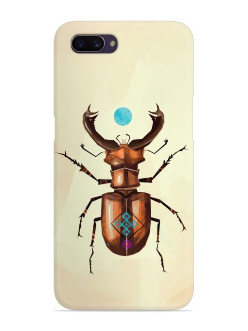 Stag Beetle Vector Snap Case for Oppo A3S Zapvi