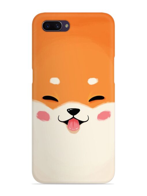 Cute Dog Face Vector Snap Case for Oppo A3S Zapvi