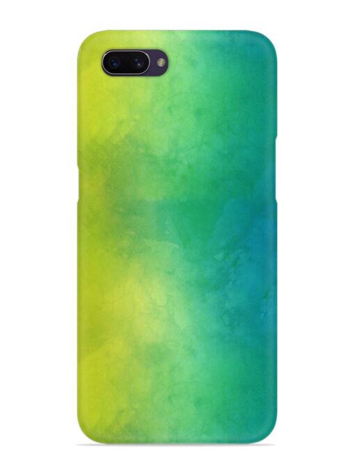 Yellow Green Gradient Snap Case for Oppo A3S Zapvi