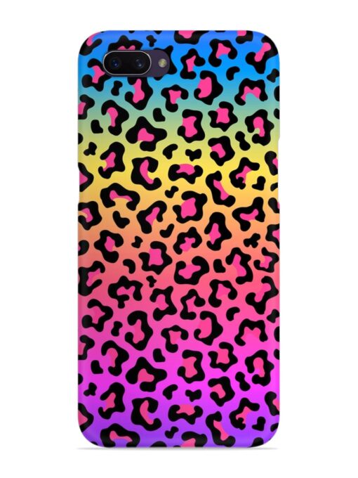 Neon Rainbow Colored Snap Case for Oppo A3S