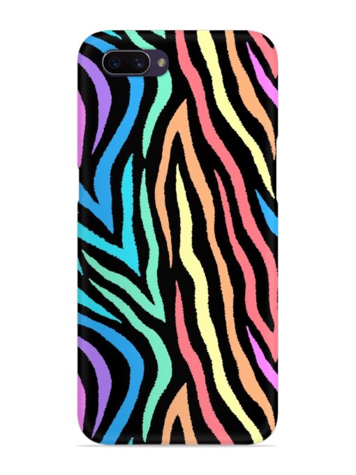 Colorful Abstract Zebra Snap Case for Oppo A3S Zapvi