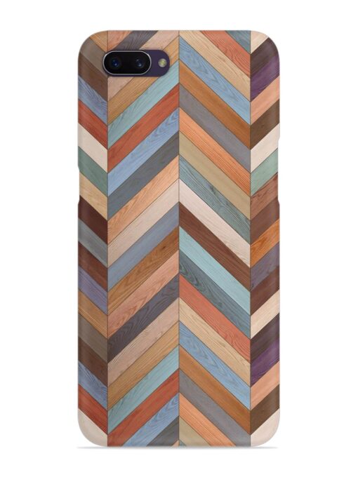 Seamless Wood Parquet Snap Case for Oppo A3S Zapvi