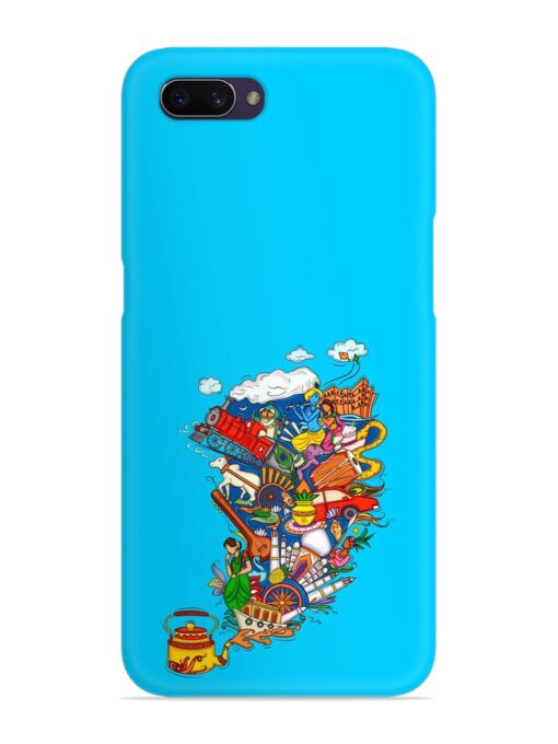 Vector Design Indian Snap Case for Oppo A3S Zapvi