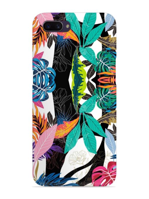 Floral Pattern Bright Snap Case for Oppo A3S