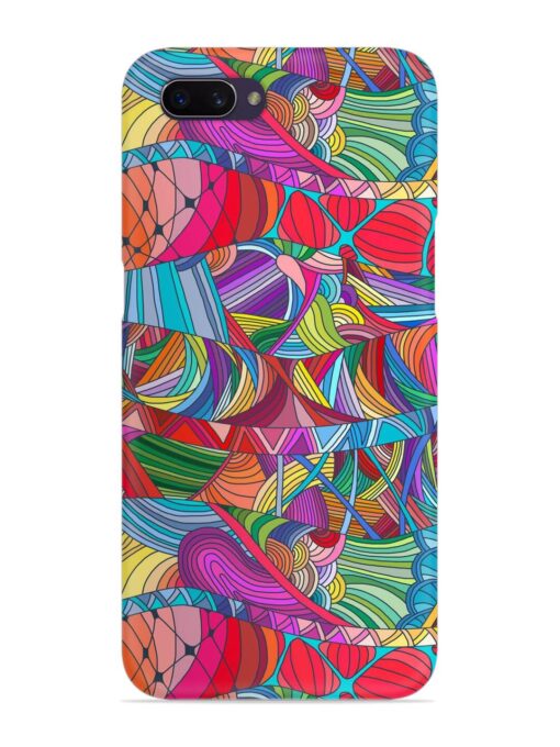 Seamless Patterns Hand Drawn Snap Case for Oppo A3S Zapvi