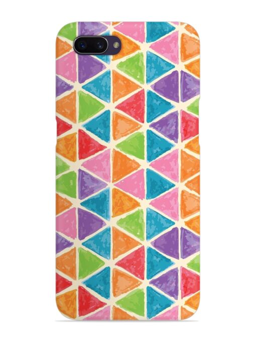 Seamless Colorful Isometric Snap Case for Oppo A3S Zapvi