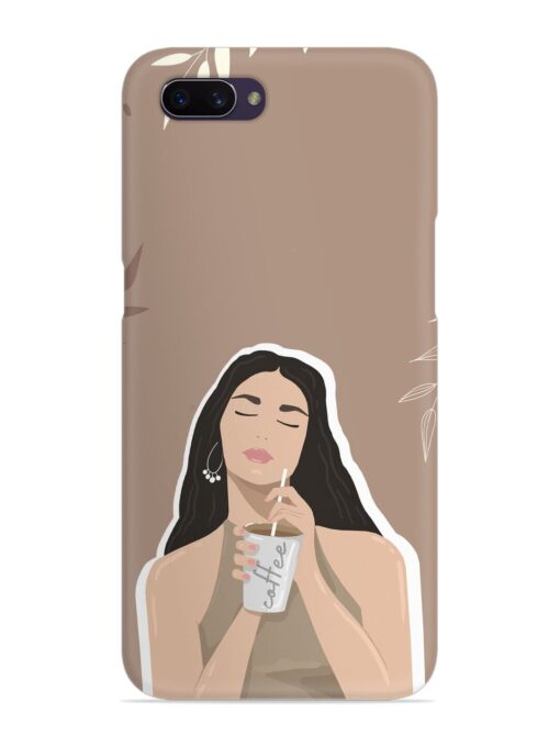 Girl With Coffee Snap Case for Oppo A3S