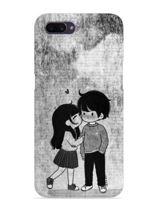 Couple Love Highlights Snap Case for Oppo A3S Zapvi