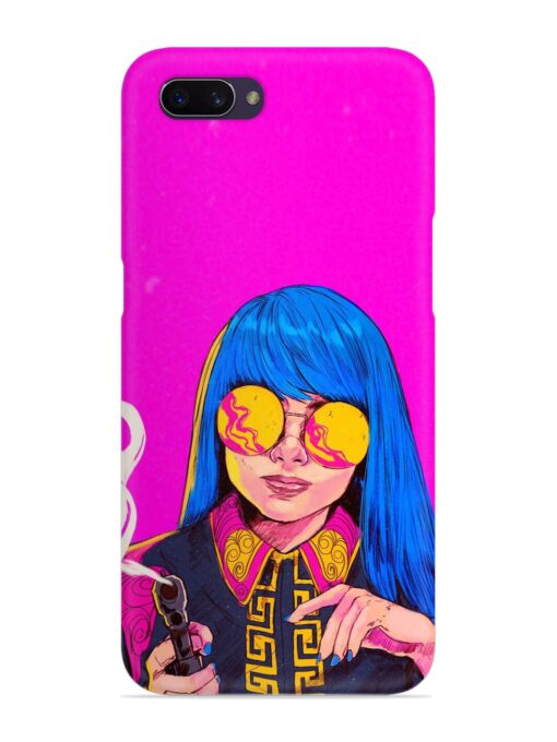 Aesthetic Anime Girl Snap Case for Oppo A3S Zapvi