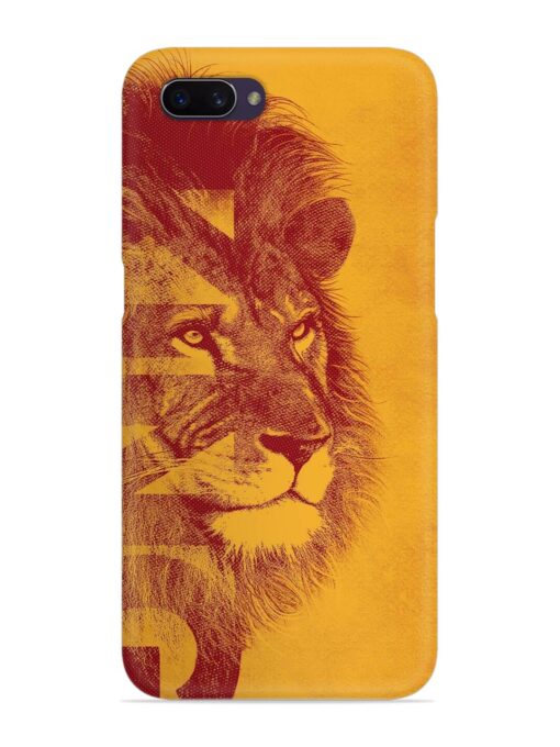 Gold Lion Crown Art Snap Case for Oppo A3S