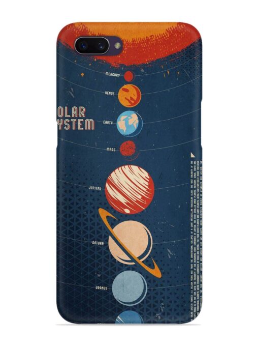 Solar System Vector Snap Case for Oppo A3S Zapvi