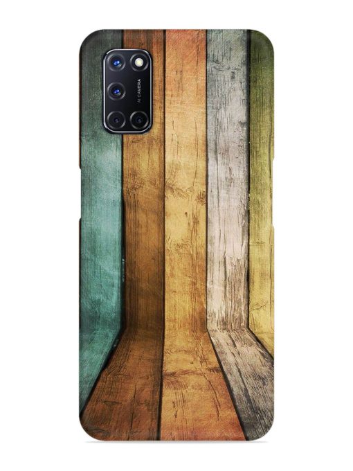 Wooden Realistic Art Snap Case for Oppo A52 Zapvi