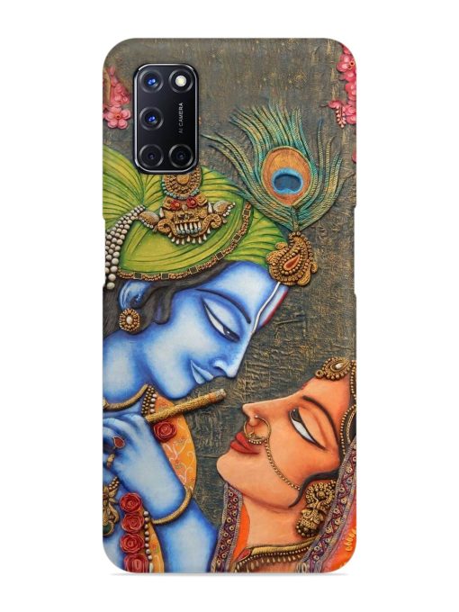 Lord Radha Krishna Flute Art Snap Case for Oppo A52 Zapvi