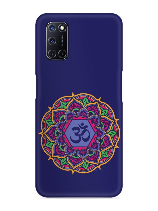 Om Mandala Art Blue Snap Case for Oppo A52 Zapvi