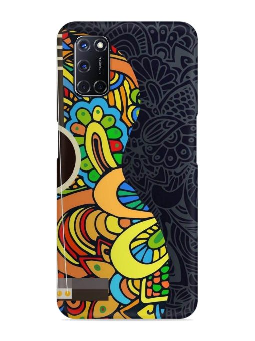 Guitar Vector Art Snap Case for Oppo A52 Zapvi