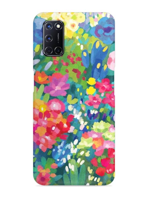 Watercolor Flower Art Snap Case for Oppo A52 Zapvi