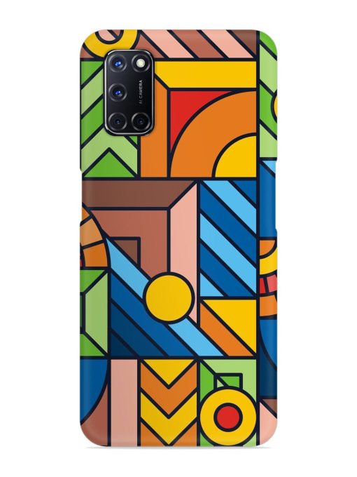 Colorful Geometric Snap Case for Oppo A52