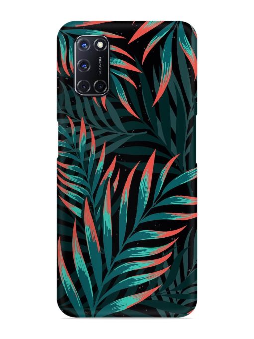 Green Leaf Art Snap Case for Oppo A52 Zapvi