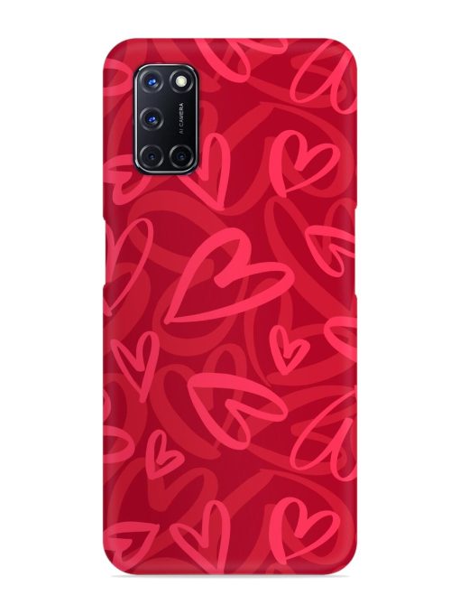 Seamless Romantic Pattern Snap Case for Oppo A52 Zapvi