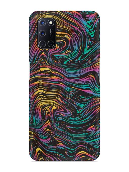 Abstract Liquid Colors Snap Case for Oppo A52 Zapvi