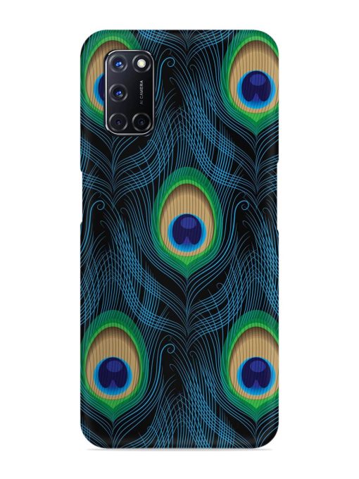 Seamless Pattern Peacock Snap Case for Oppo A52 Zapvi