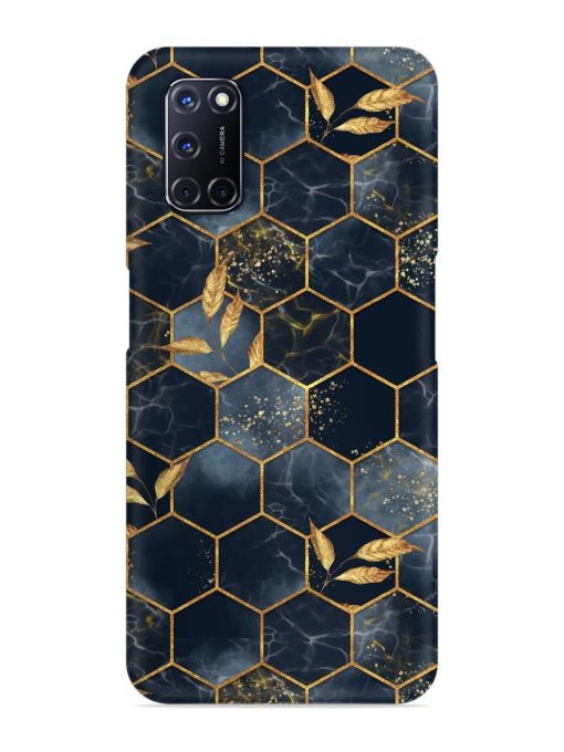 Marble Hexagon Seamless Snap Case for Oppo A52 Zapvi