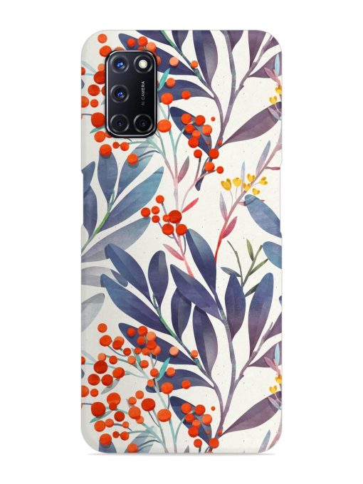 Seamless Floral Pattern Snap Case for Oppo A52 Zapvi