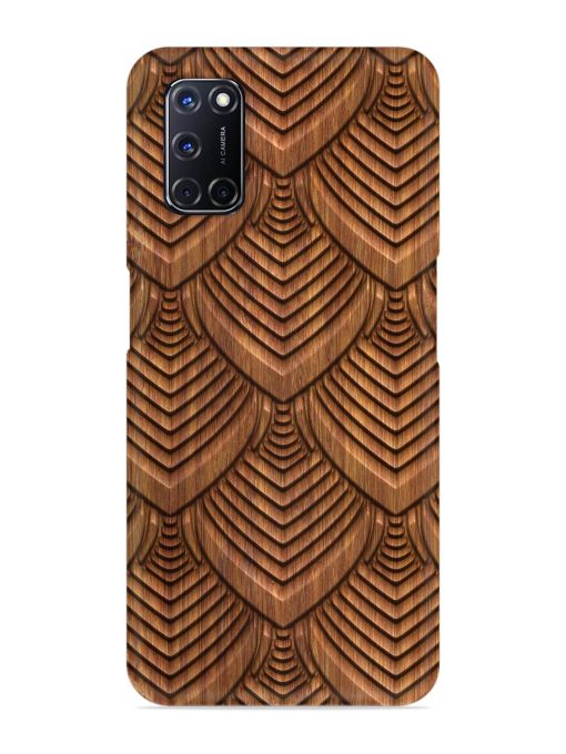 Carved Pattern On Snap Case for Oppo A52 Zapvi