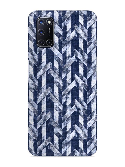 Abstract Herringbone Motif Snap Case for Oppo A52 Zapvi