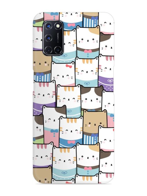 Cute Adorable Cat Snap Case for Oppo A52