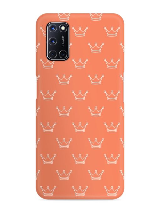 Hand Drawn Crown Snap Case for Oppo A52 Zapvi