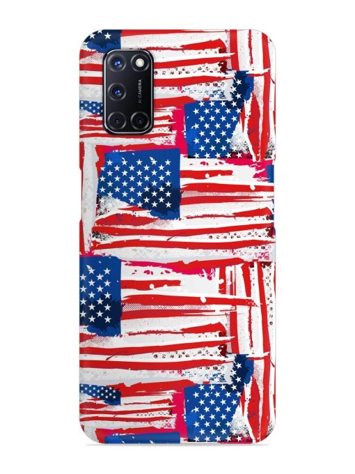 Usa Flag Seamless Snap Case for Oppo A52 Zapvi