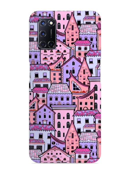 Seamless Pattern Houses Snap Case for Oppo A52 Zapvi