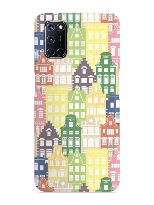 Seamless Shapes Pattern Snap Case for Oppo A52 Zapvi