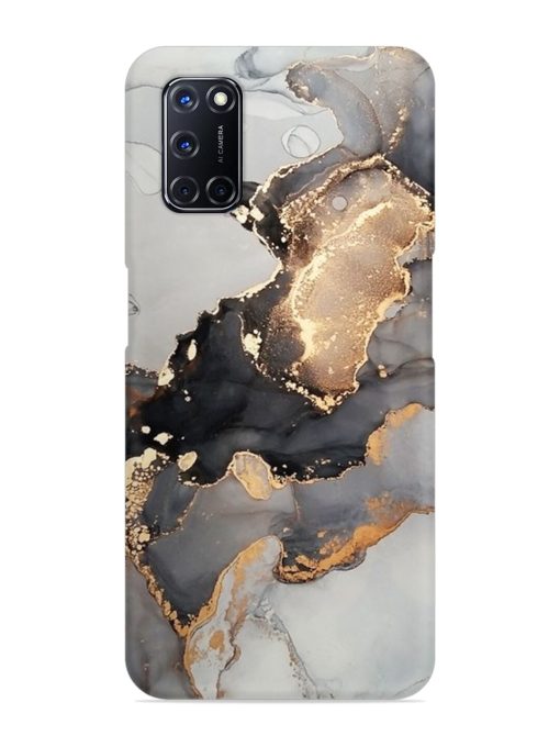 Luxury Abstract Fluid Snap Case for Oppo A52