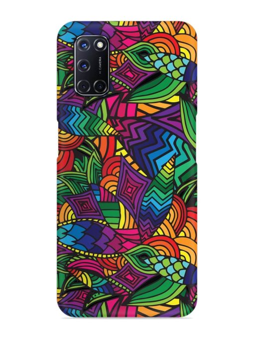 Abstract Multicolor Seamless Snap Case for Oppo A52 Zapvi