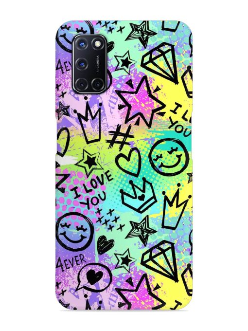 Bright Seamless Pattern Snap Case for Oppo A52 Zapvi