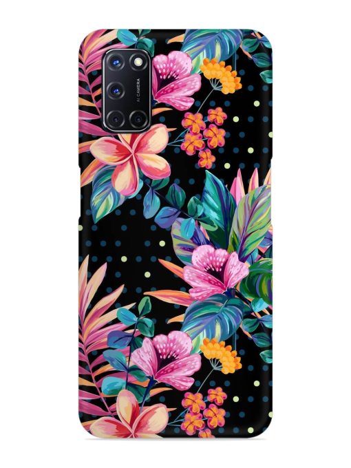 Seamless Floral Pattern Snap Case for Oppo A52 Zapvi