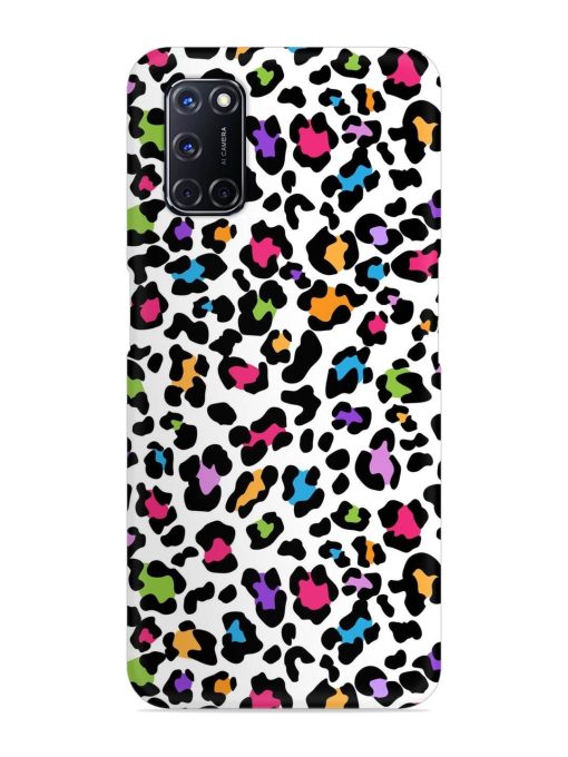 Seamless Leopard Pattern Snap Case for Oppo A52 Zapvi