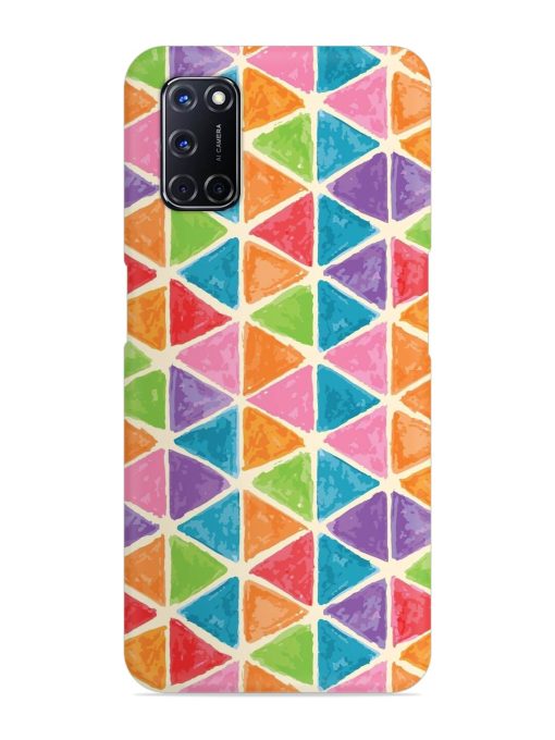 Seamless Colorful Isometric Snap Case for Oppo A52 Zapvi