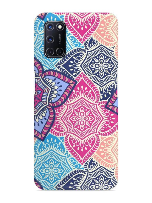 Ethnic Floral Seamless Snap Case for Oppo A52 Zapvi