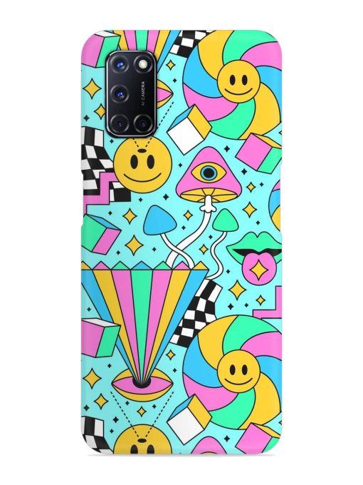 Trippy Rainbow 60S Snap Case for Oppo A52 Zapvi