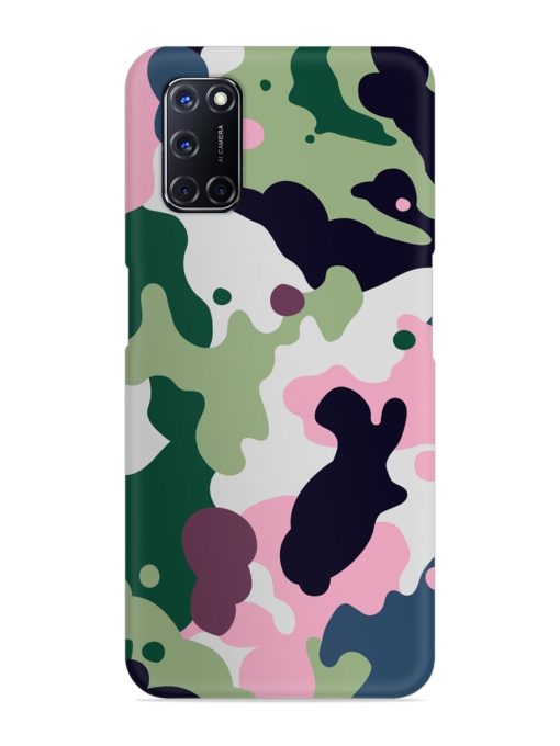 Seamless Funky Camouflage Snap Case for Oppo A52 Zapvi