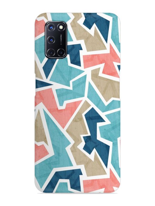 Vintage Geometric Triangle Snap Case for Oppo A52